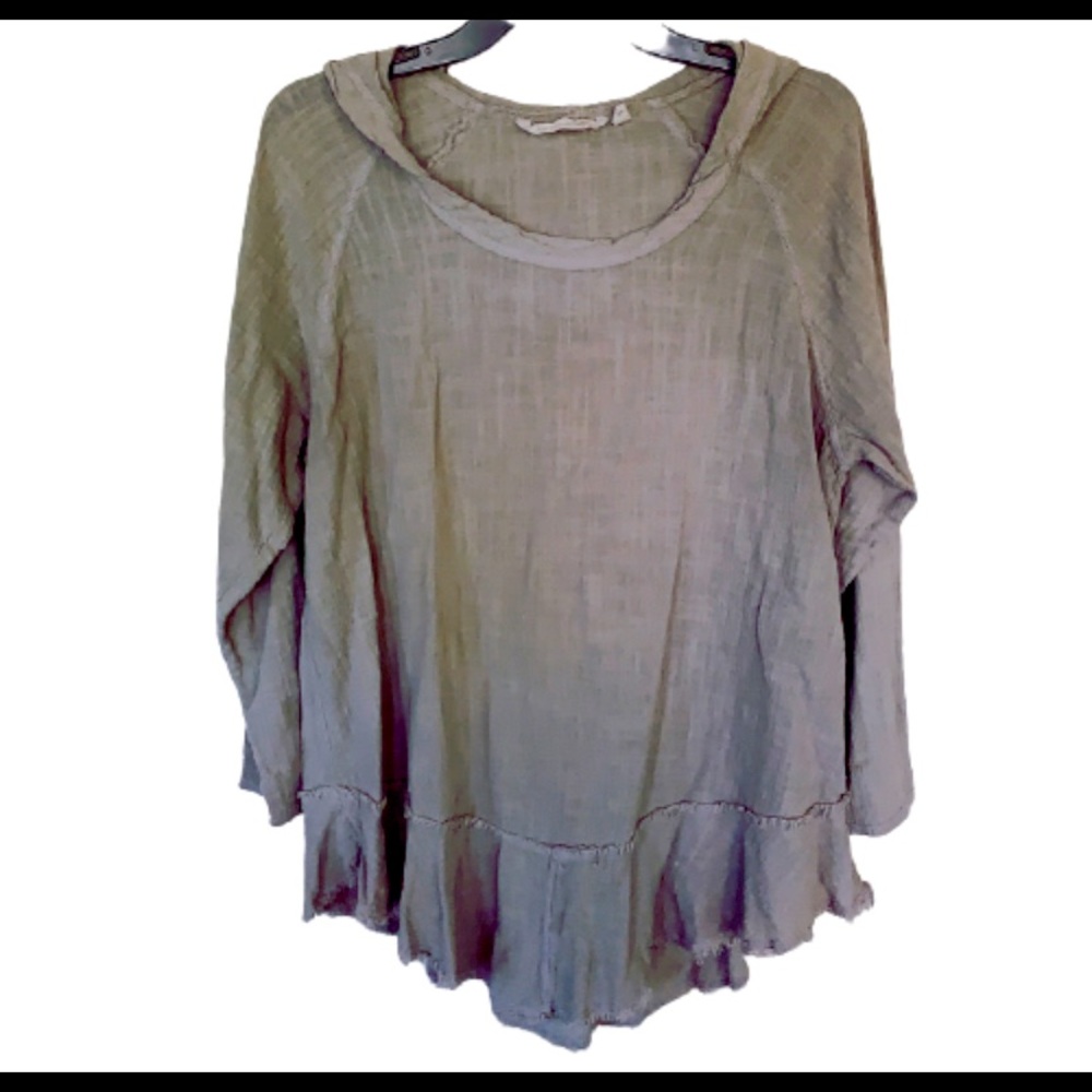 Soft Surroundings Women’s XL Beige Gauze Tunic